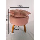 Ver mais imagens de Penteadeira com Espelho em L Freijó Off White com Puff Pétala