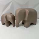 Ver imagem 4 de Conjunto enfeite elefante Mãe e Filho de cerâmica decorativo