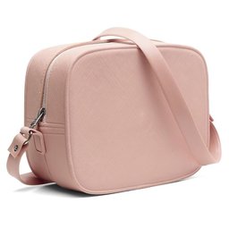 Bolsa Casual Quadrada Feminina Espaçosa Fecho de Ziper Alça Transversal - 1