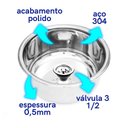 Ver imagem 3 de Banheiros de Clínicas - Cuba Aço 304 Inoxidável 30x15cm