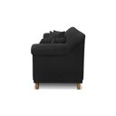Ver imagem 7 de Sofá 2 Lugares Pé de Madeira Julieta 160 Cm Suede Preto S04 - D'Rossi