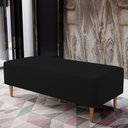 Ver mais imagens de Kit 02 Puffs Bali W01 Pés Palito 120x50 Cm Corano Preto