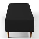 Ver imagem 2 de Kit 02 Puffs Bali W01 Pés Palito 120x50 Cm Corano Preto