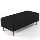 Ver imagem 7 de Kit 02 Puffs Bali W01 Pés Palito 120x50 Cm Corano Preto