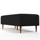 Ver imagem 3 de Kit 02 Puffs Bali W01 Pés Palito 120x50 Cm Corano Preto