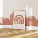 Ver imagem 4 de Kit 3 Quadros Decorativos Infantil | Natureza, Flores - Boho Natural NO2 - 40x60 - Moldura Madeira