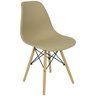 Kit 11 Cadeiras Charles Eames Eiffel Wood Design Bege - 2