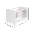 Ver imagem 4 de Kit Berço Mini Cama Taís e Cômoda Infantil 3 Gavetas com Nicho Brilhar Q01 - Doce Sonho Móveis KIT B