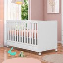 Ver imagem 2 de Kit Berço Mini Cama Taís e Cômoda Infantil 3 Gavetas com Nicho Brilhar Q01 - Doce Sonho Móveis KIT B
