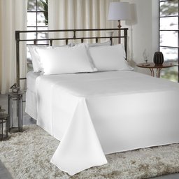 Jogo de Cama King Size Liso 300 Fios Nova América:branco - 2