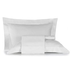 Jogo de Cama King Size Liso 300 Fios Nova América:branco - 1