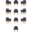 Ver imagem 3 de Kit 10 Poltronas Decorativa Reforçada - Balaqui Decor Cor:cinza