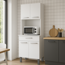 Ver imagem 3 de Armário de Cozinha Paneleiro 4 Portas 1 Gaveta Balli