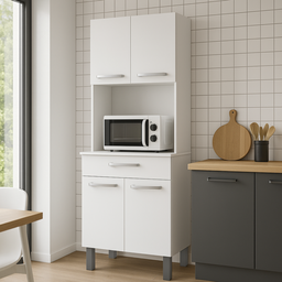 Armário de Cozinha Paneleiro 4 Portas 1 Gaveta Balli - 3