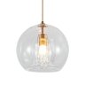 Pendente Half Bronze 15cm para 1xE27 Vidro Transparente Bivolt para Salas e Quartos - DCD04058 - 2