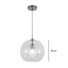 Pendente Half Bronze 15cm para 1xE27 Vidro Transparente Bivolt para Salas e Quartos - DCD04058 - 3