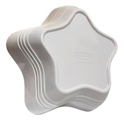 Kit 2 Tigelas Bowl Melamina Estrela Branca 600ml - 3