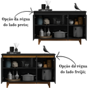 Ver imagem 3 de Aparador Buffet 3 Portas Moderno Mdf/mdp Multiuso Retro Top