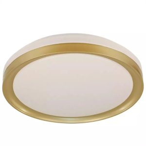 Plafon Chass Dourado 38cm 30w Multicolor 2250lm Bivolt - Uso Interno