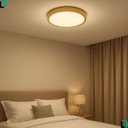 Ver imagem 2 de Plafon Chass Dourado 38cm 30w Multicolor 2250lm Bivolt - Uso Interno