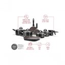 Ver imagem 4 de Jogo de Panelas Antiaderente Ceramic Life Smart Plus 8 Peças Preto