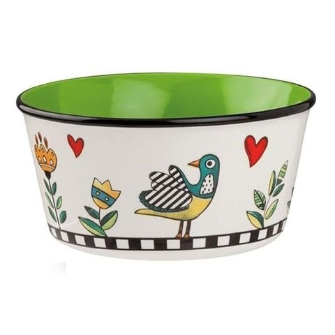 Bowl New Bone China 420ml Verde - Cocoricó