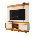 Ver imagem 3 de Estante para TV e Home Theater até 75 Polegadas 183,5cmx186,5cm Siena Branco Cinamomo/Off White