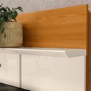 Ver mais imagens de Estante para TV e Home Theater até 75 Polegadas 183,5cmx186,5cm Siena Branco Cinamomo/Off White