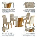 Ver imagem 7 de Mesa de Jantar Kit 4 Cadeiras MDF/MDP Freijó Off-White/Palha