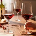 Ver imagem 2 de Jogo de Taças de Vinho de Cristal com Titânio Mendoza 540ml 4 Peças - Seu Lar