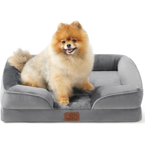 Bedsure Cama Ortopédica para Cães Pequenos, Camas Reforçadas para Cães Pequenos – Sofá de Espuma com