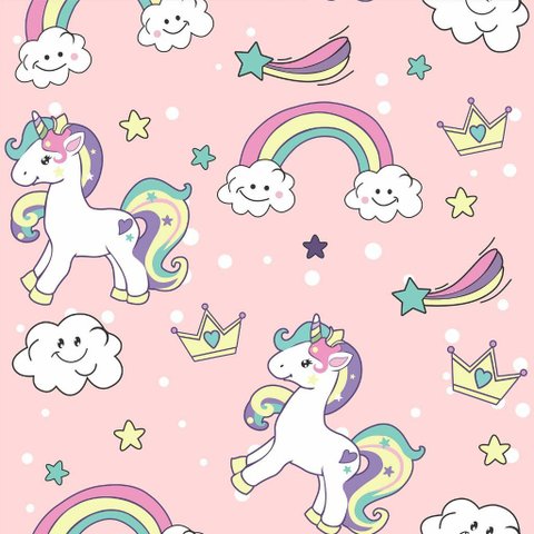 Papel de Parede Decorativo Baby Infantil Unicórnios - 3,30m