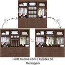 Ver imagem 2 de Guarda Roupa Mônaco Plus Castanho 6 Portas 12 Gavetas D’doro