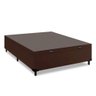 Cama Box Baú Casal Colchão Molas Flora Gazin + Box Sintético 52x138x188 Cor:Marrom - 7