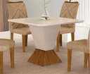 Ver imagem 3 de MESA DE JANTAR LARISSA QUINA COPO:FREIJO/OFF WHITE/1,20