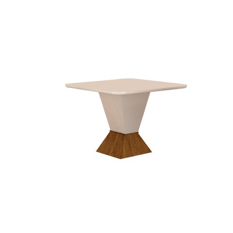 MESA DE JANTAR LARISSA QUINA COPO:FREIJO/OFF WHITE/1,20