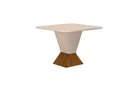 Ver imagem 1 de MESA DE JANTAR LARISSA QUINA COPO:FREIJO/OFF WHITE/1,20
