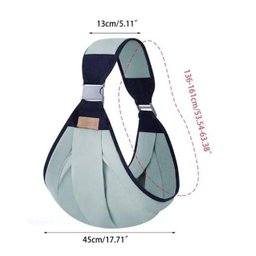 Bolsa Canguru Sling Bebê Portador Amamentação Ombro Suporte - 3