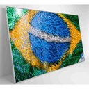 Ver imagem 5 de Quadro Bandeira Do Brasil Em Fitas 90x60 Cm Adesivo