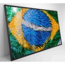 Ver imagem 6 de Quadro Bandeira Do Brasil Em Fitas 90x60 Cm Adesivo