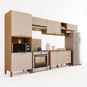 Ver imagem 3 de Cozinha Modulada Veneza 100% MDF Móveis Home | 10 Portas + 03 Gavetas