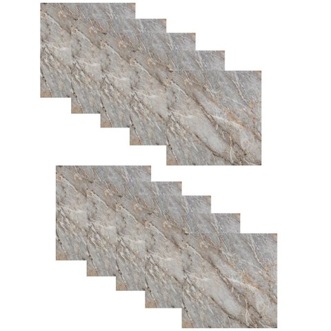 Piso Vinilico Marmore Adesivo 10 Uni Antiderrapante Impermeavel Autocolante Quarto Sala Elegante Mod
