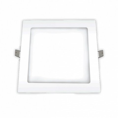 Plafon Led Embutir 18w Bivolt 2700k Quadrado Ourolux