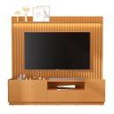 Ver imagem 5 de Rack com Painel para TV até 84 Polegadas Ripado com Iluminação 100% MDF 219cmx233cm Vitoria Regia Yescasa Nature