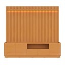 Ver imagem 2 de Rack com Painel para TV até 84 Polegadas Ripado com Iluminação 100% MDF 219cmx233cm Vitoria Regia Yescasa Nature
