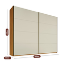 Ver mais imagens de Guarda Roupa Hanover 02 Portas Flutuantes 100 MDF - Mademarcs