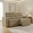Ver imagem 1 de Sofá Retrátil e Reclinável 2 Lugares Havana 206cm em Bouclé Fendi