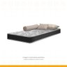 Cama Box + Colchão de Solteiro D45 Firm Confort 78x188x53cm Preto Suporta até 150kg por Pessoa - 5