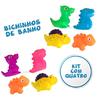 Kit com 4 bichinhos de Banho Dinossauro ibmdkids Rosa - 1