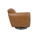 Ver imagem 7 de Kit 2 Poltronas Decorativas Valentina Sala de Estar Giratória Couro Caramelo Brilho G40 - Gran Belo
